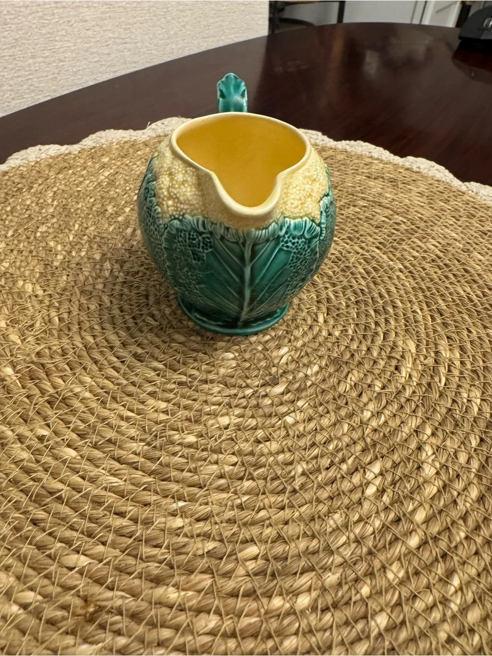 Wedgwood Majolica Cauliflower Creamer